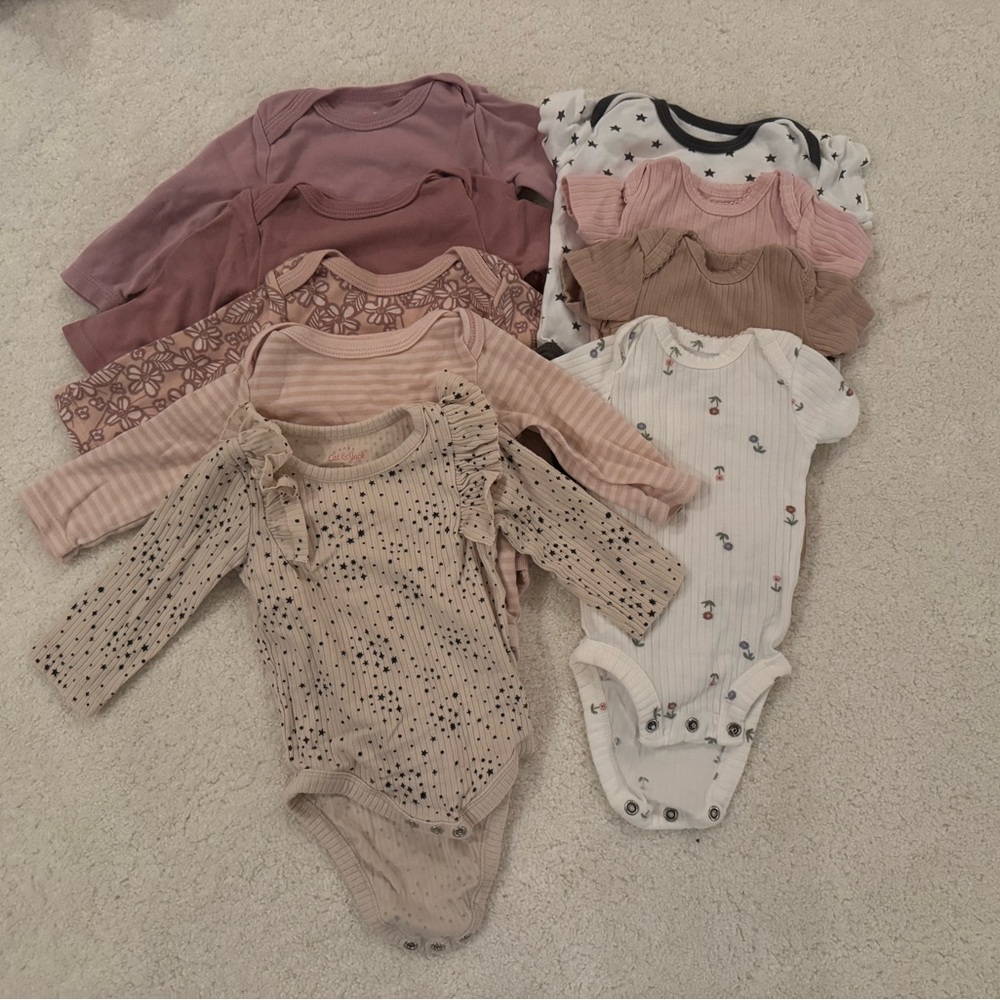 Elegant Pink and Cream Bodysuits One Pieces